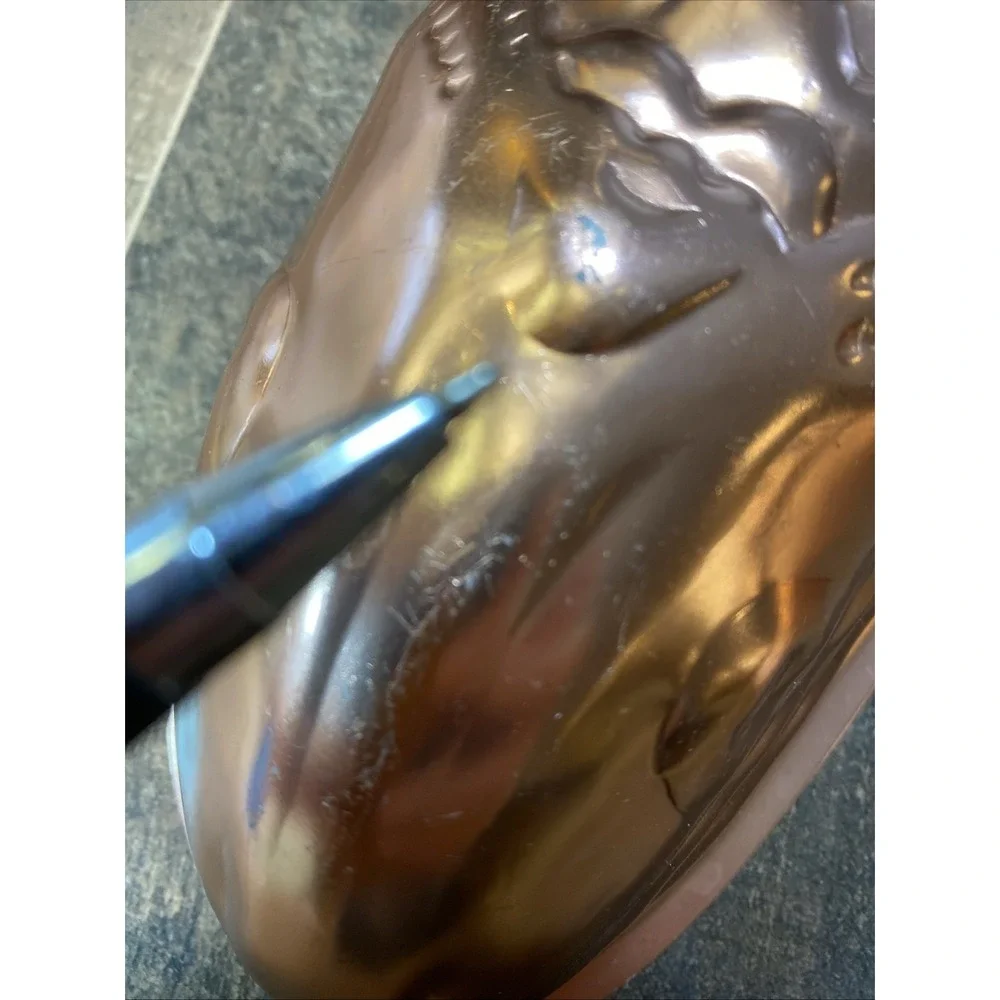 Vintage‎ Pink Copper Fish Jello Aluminum Mold/ Wall Hanging With Hook Farmhouse